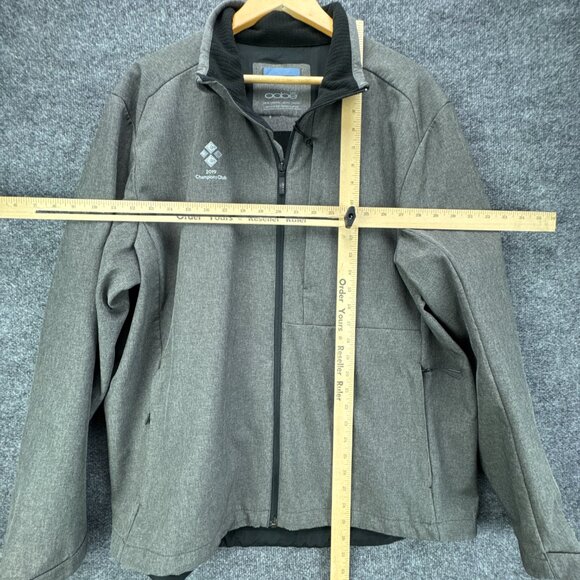 OOBE Softshell Jacket Mens XL Gray Full Zip‎ Fleece Lined 2019 Champions Club - Picture 9 of 15